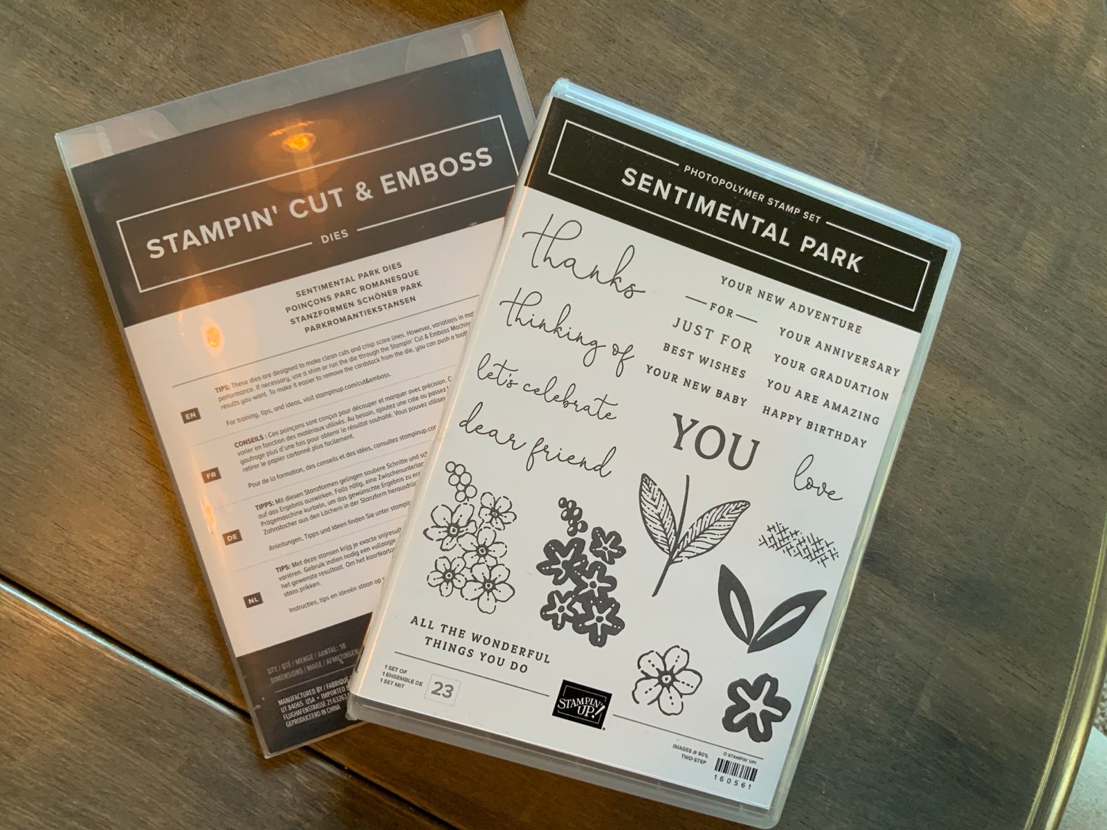 Stampin Up - Sentimental Park Stamp and Dies