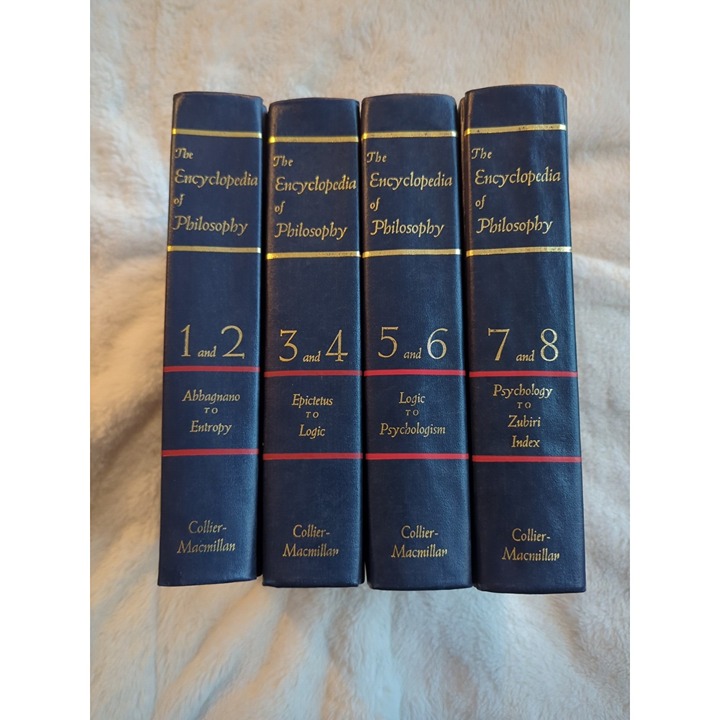 Complete 4 Volume Set Encyclopedia of Philosophy Macmillan and Free Press 1972