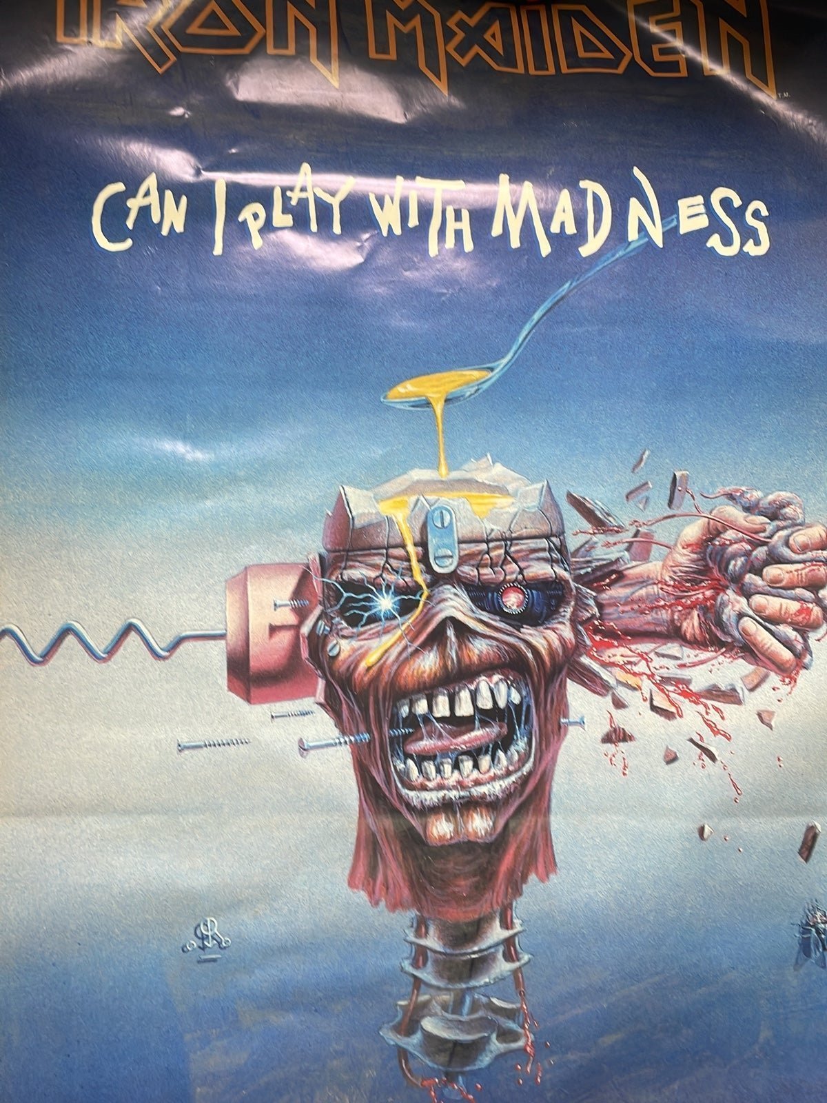 Vintage iron maiden poster