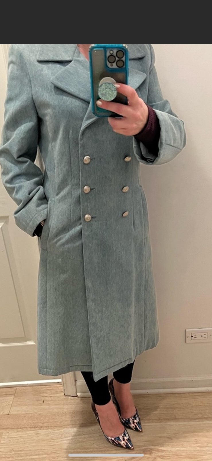 Denim coat by Rena Lange