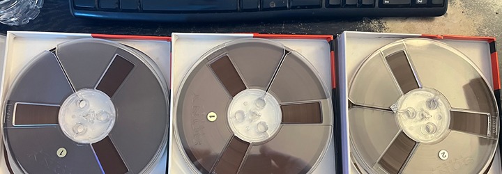 Grateful Dead 1971 Live Concert-7 Sony Reel to Reel Tapes-Sold as blank reuse