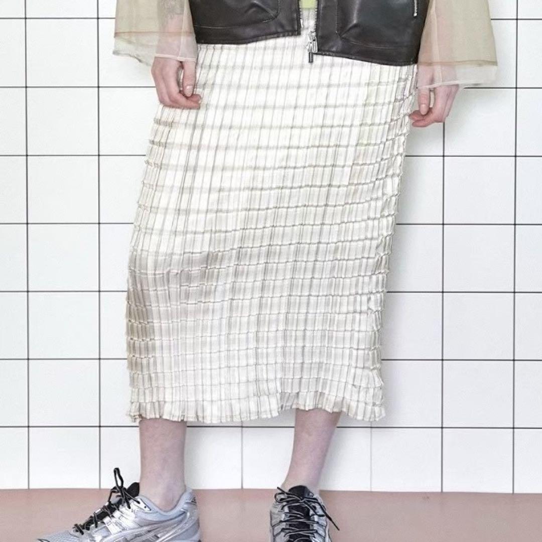 MAISON SPECIAL Box Pleated Skirt