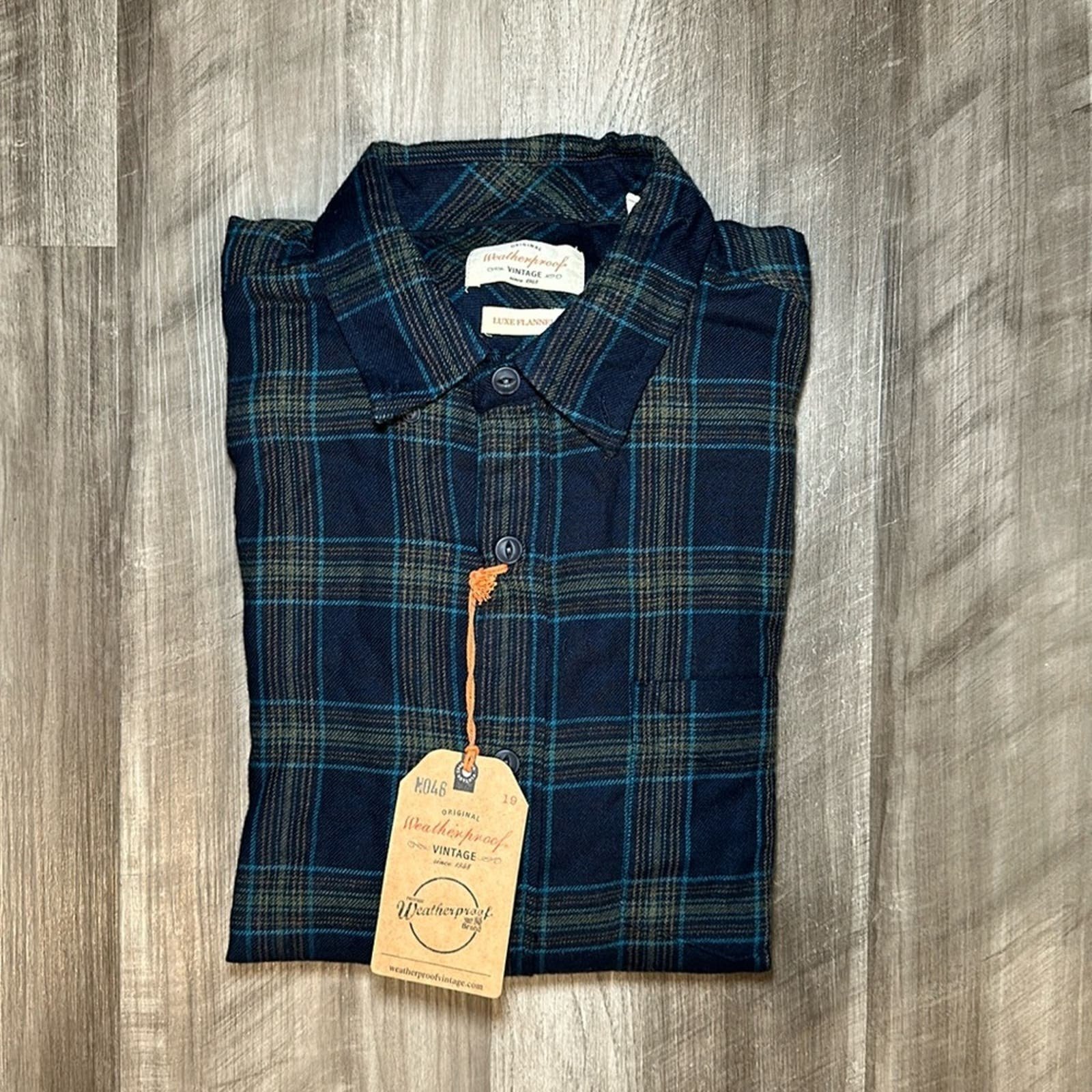 Weatherproof Vintage Luxe Flannel Long Sleeve Button Down Shirt - Small