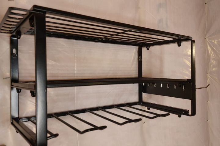 Heavy Duty Power Tool Organizer Wall Mount, Storage Rack for Garage Organization