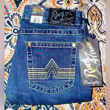 New with tags mens ROCK 47 denim by wrangler ,slim fit, straight leg,SIZE 31x34