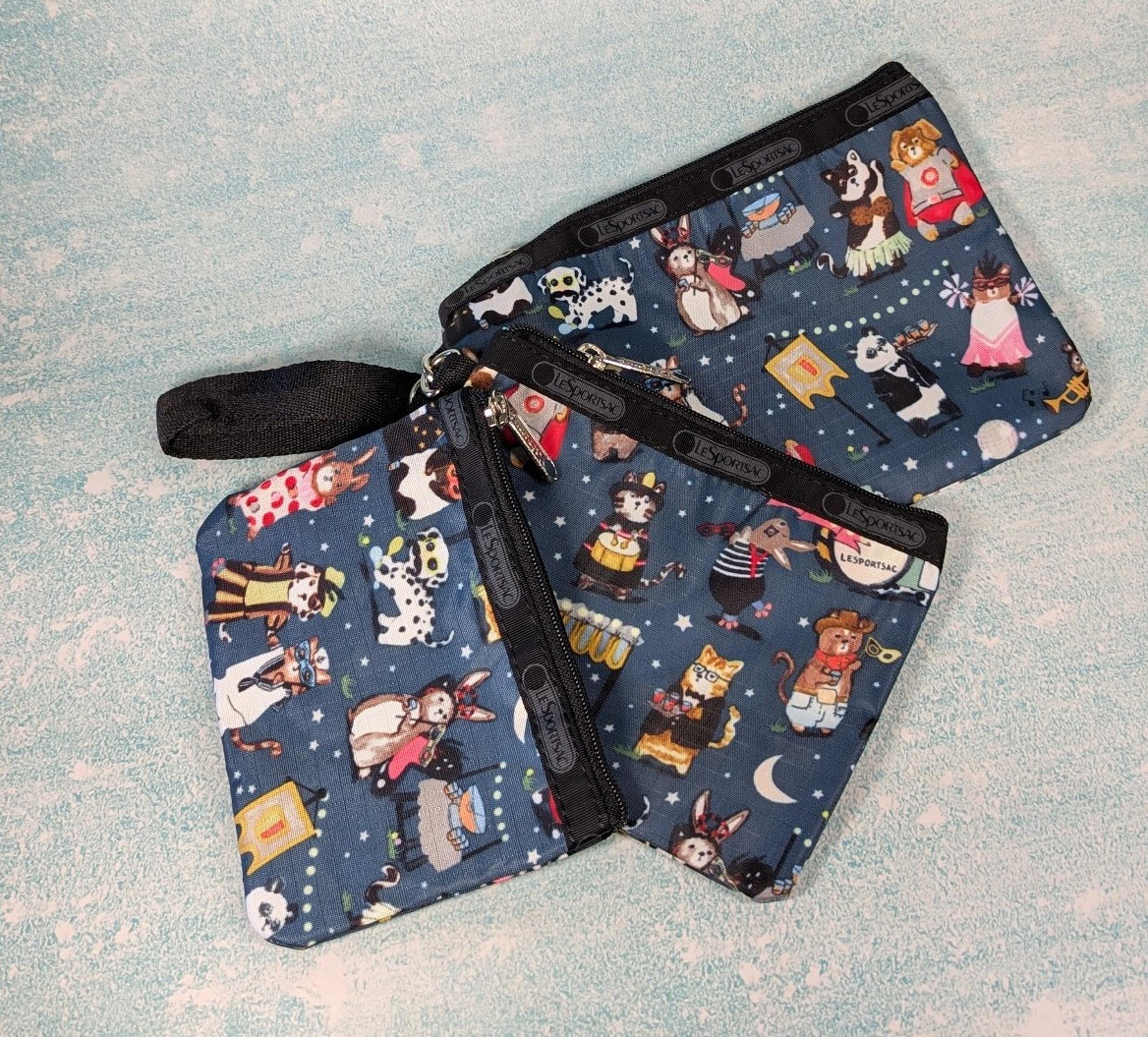 Animal party LeSportsac 3 Piece Pouch Set