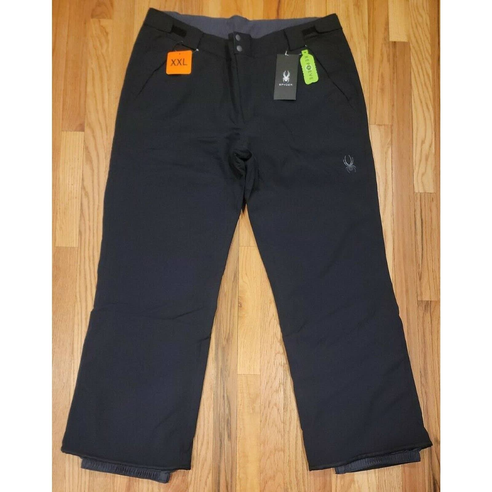 Spyder Mens Repreve Insulated Snowpants Black Size XXL