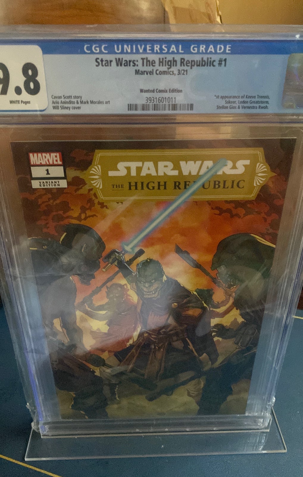 Star Wars high republic 1 wanted comic variant CGC 9.8