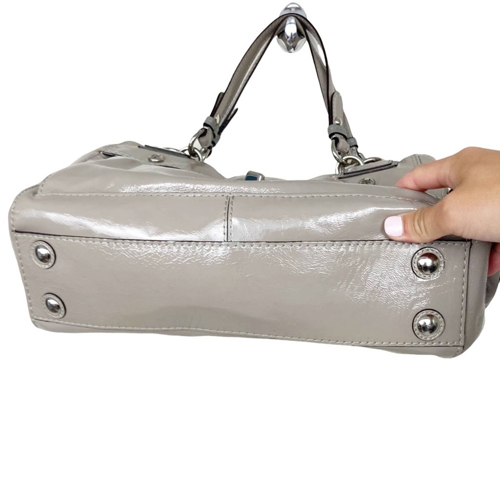 Coach Peyton sales Patent Leather Carryall Bag 9756M