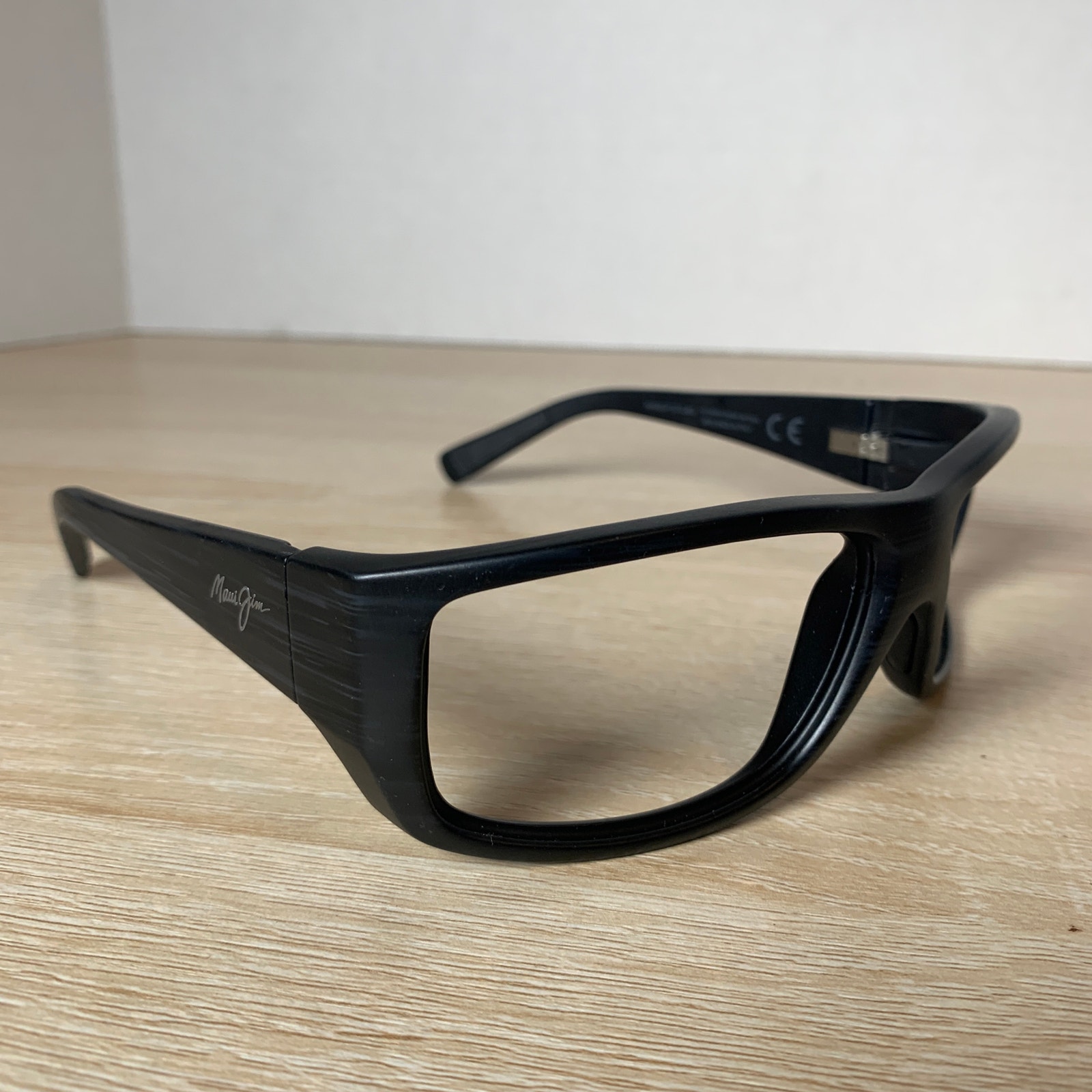 NWOT Maui Jim Wassup MJ-123-02W Black Sunglasses Frames Only 60.5-17-120 Italy2