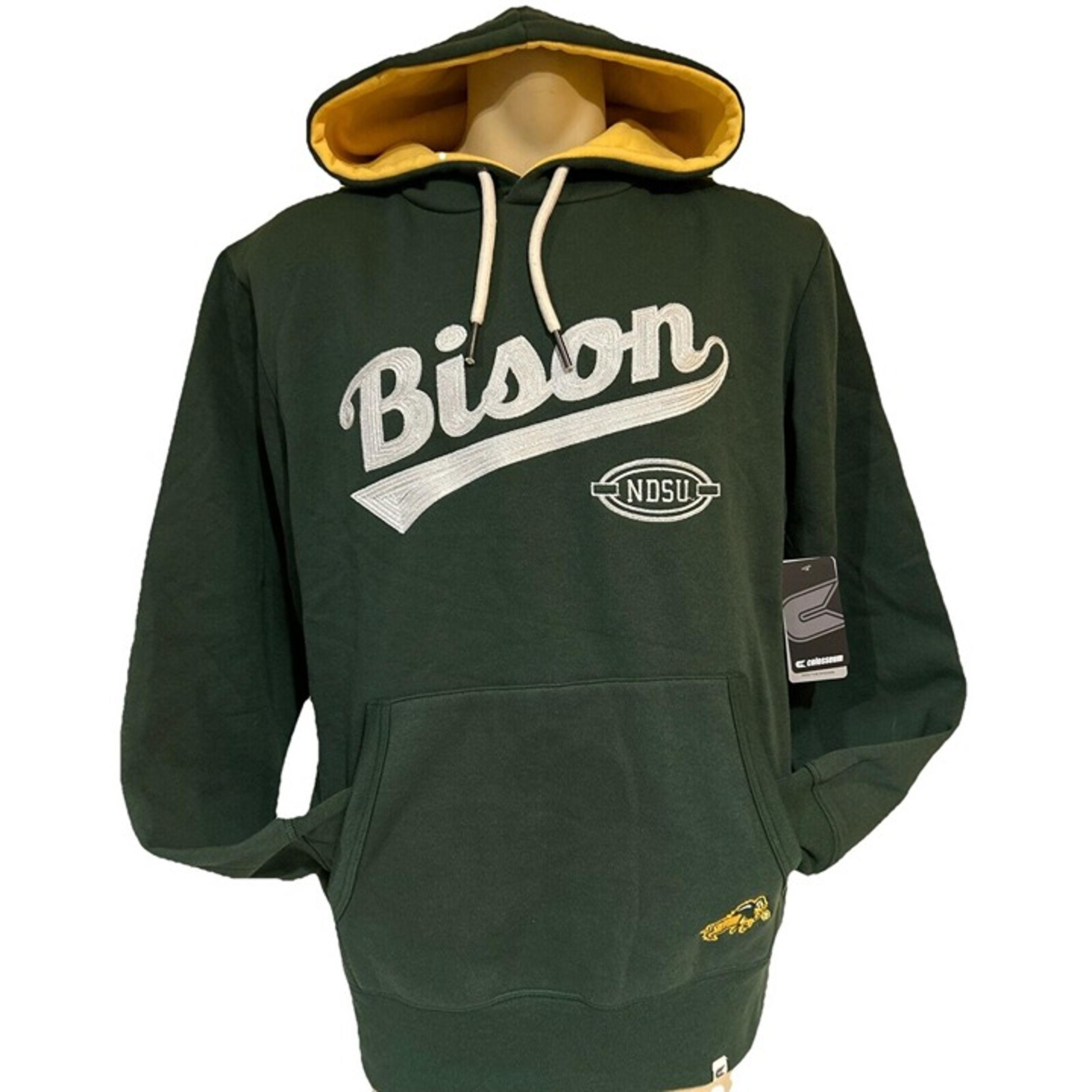 North Dakota State NDSU Bison Colosseum Drawstring Hoodie Sweatshirt Men's L NEW