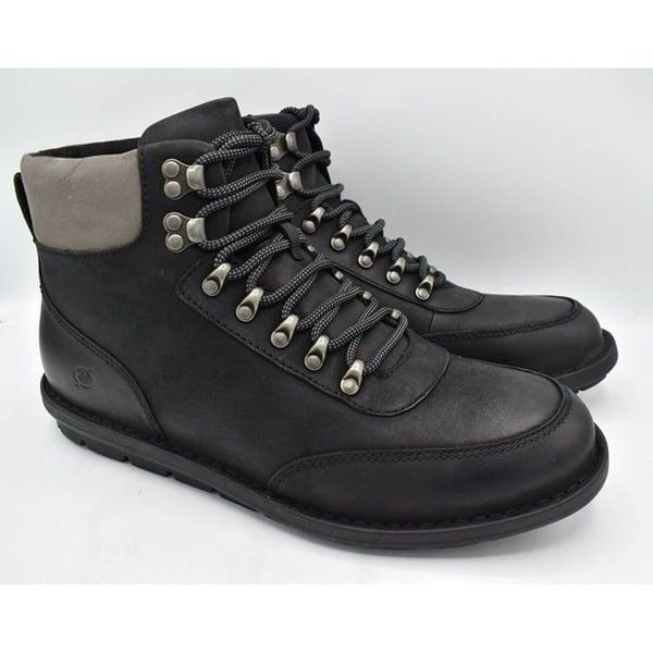 Born Men Size 11.5 Scout Black Full Grain Leather Waterproof
