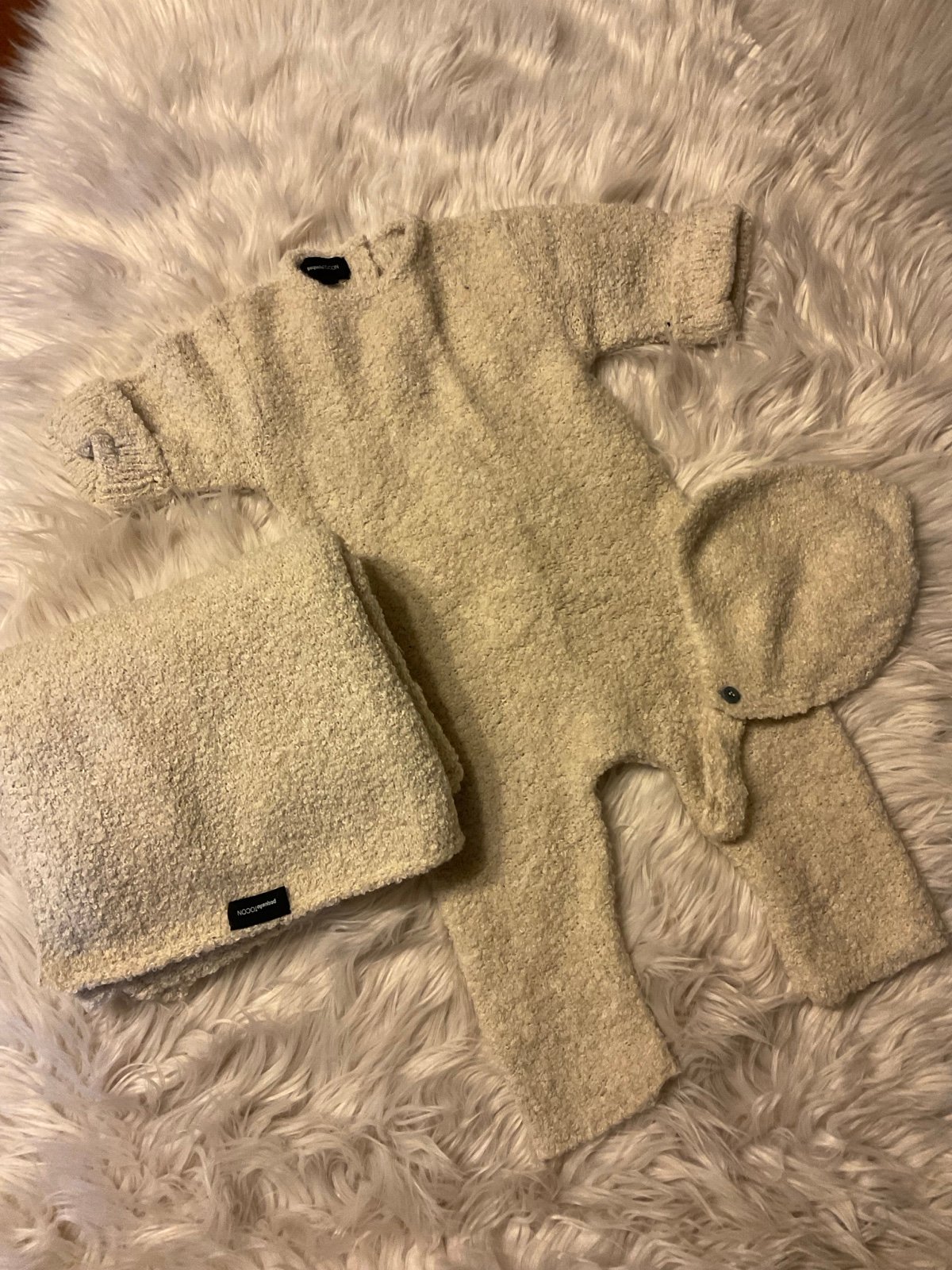 Pequeno Tocon Sherpa teddy layette set