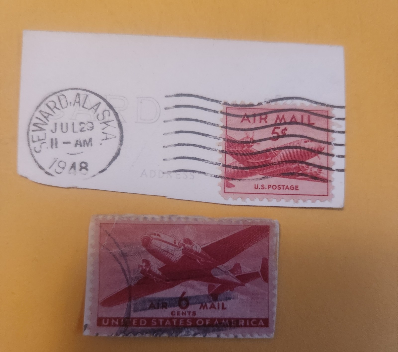 Vintage postage stamps