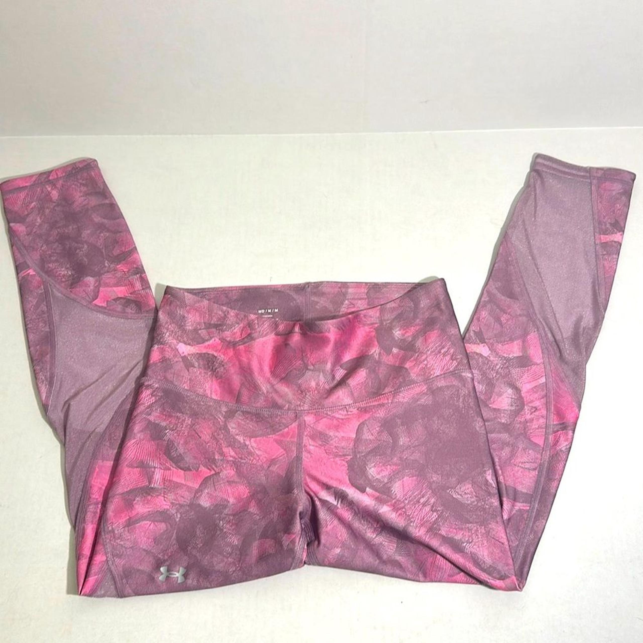 Women's Under Armour HeatGear Print Midrise Ankle Leggings Medium