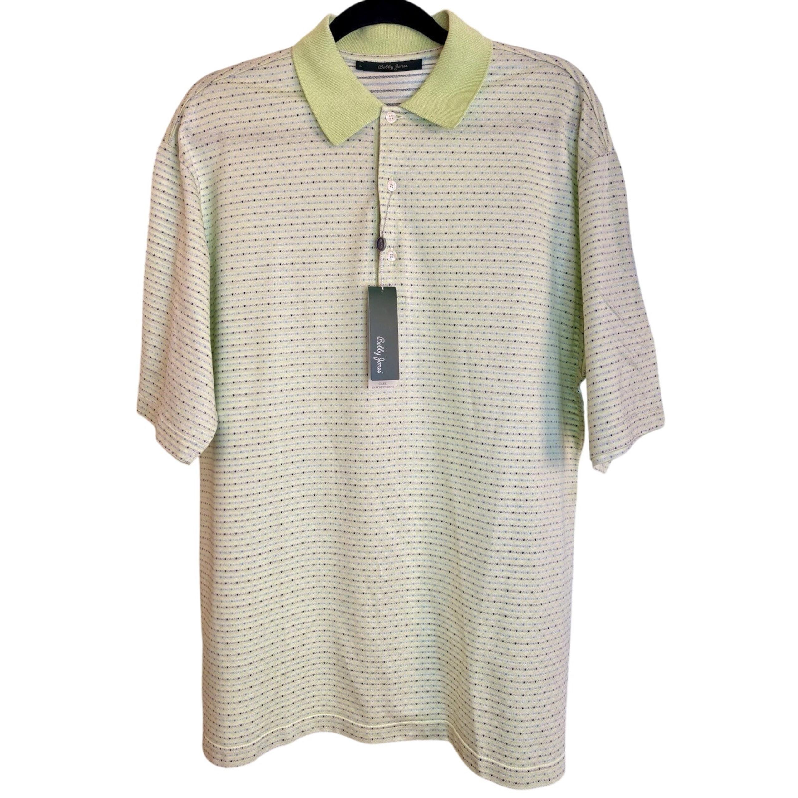 NWT Bobby Jones Golf Performance Polo Shirt, Men’s Size Large, Light Green