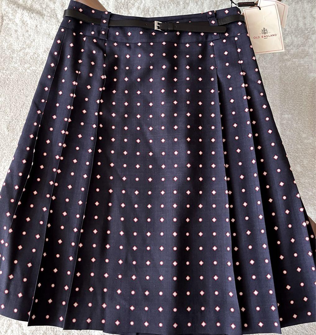 Old England Skirt with Belt, Elegant, Unused, Size 36
