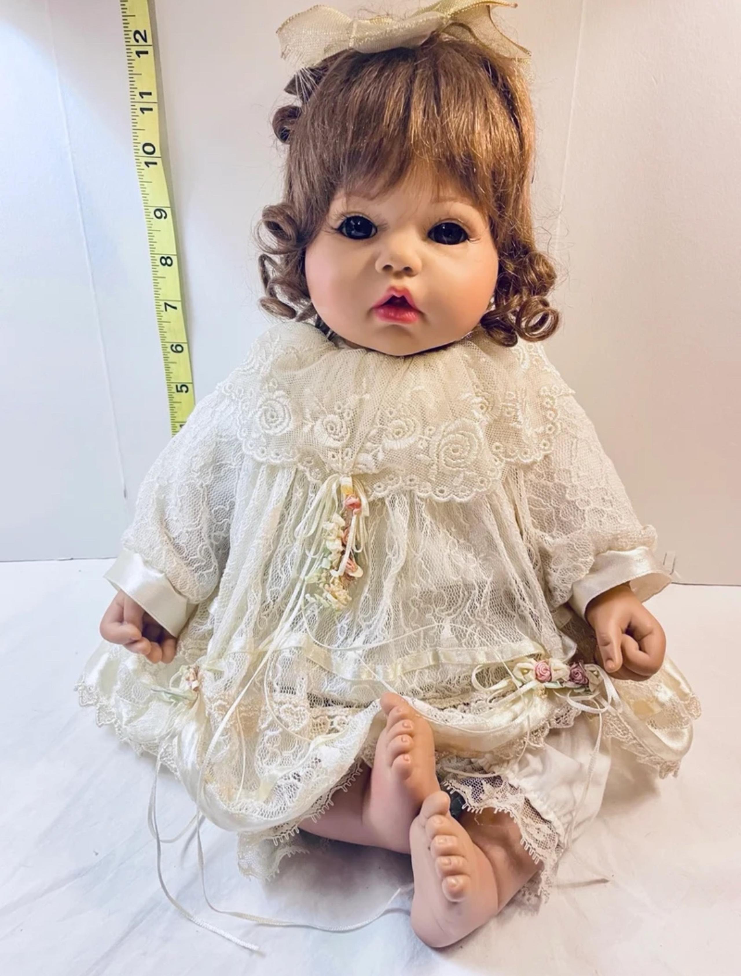 Seymour Mann Vinyl Little Girl Sitting Doll