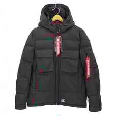 Alpha Industries Black Hooded Insulated Puffer Jacket Small NEW Waterproof Coat