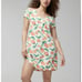 SOMA COOL NIGHTS SLEEPSHIRT LEMON CITRUS TICKLED PINK Size XXL Floral Orange