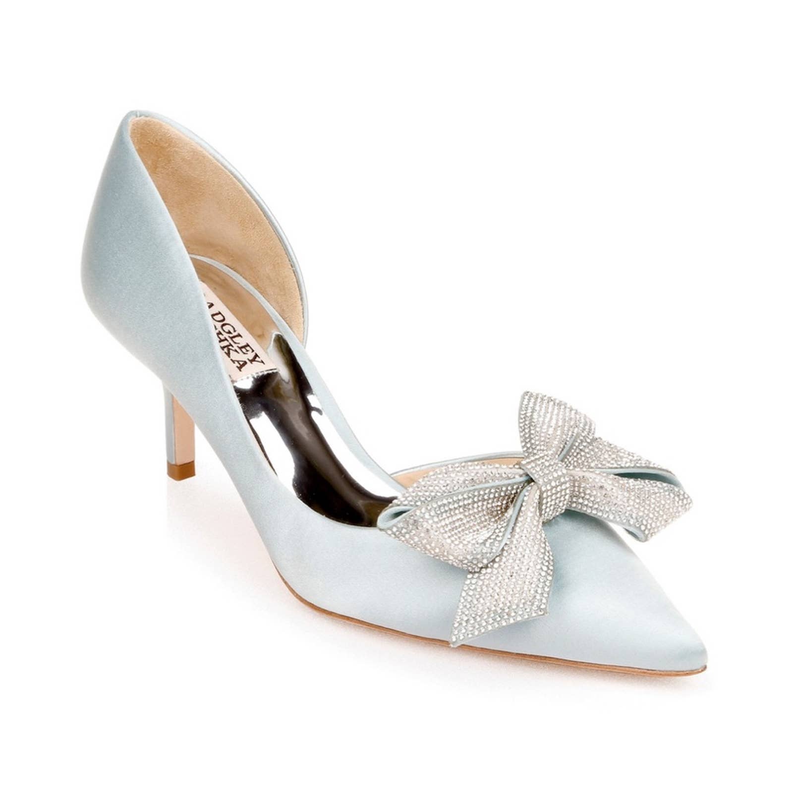 100% brand new with original quality BADGLEY MISCHKA Meilani Bow Kitten Heel Size 7 Light Blue Women 100% brand new with original quality BADGLEY MISCHKA Meilani Bow Kitten Heel Size 7 Light Blue Women