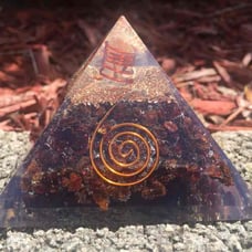 Garnet Orgone Pyramid