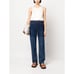 NWT 1,095 WALES BONNER Vision Macrame Tank Top knit blue navy cream shell silk