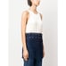NWT 1,095 WALES BONNER Vision Macrame Tank Top knit blue navy cream shell silk