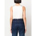 NWT 1,095 WALES BONNER Vision Macrame Tank Top knit blue navy cream shell silk