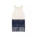 NWT 1,095 WALES BONNER Vision Macrame Tank Top knit blue navy cream shell silk