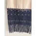 NWT 1,095 WALES BONNER Vision Macrame Tank Top knit blue navy cream shell silk