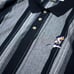 Vintage Oversized Disney Embroidered Polo Shirt Short Sleeve Polo Shirt Stripe