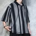 Vintage Oversized Disney Embroidered Polo Shirt Short Sleeve Polo Shirt Stripe