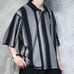 Vintage Oversized Disney Embroidered Polo Shirt Short Sleeve Polo Shirt Stripe