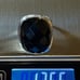 LARGE Sterling Silver & Black Agate Ring 13.65g Sz 5.75