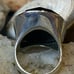 LARGE Sterling Silver & Black Agate Ring 13.65g Sz 5.75
