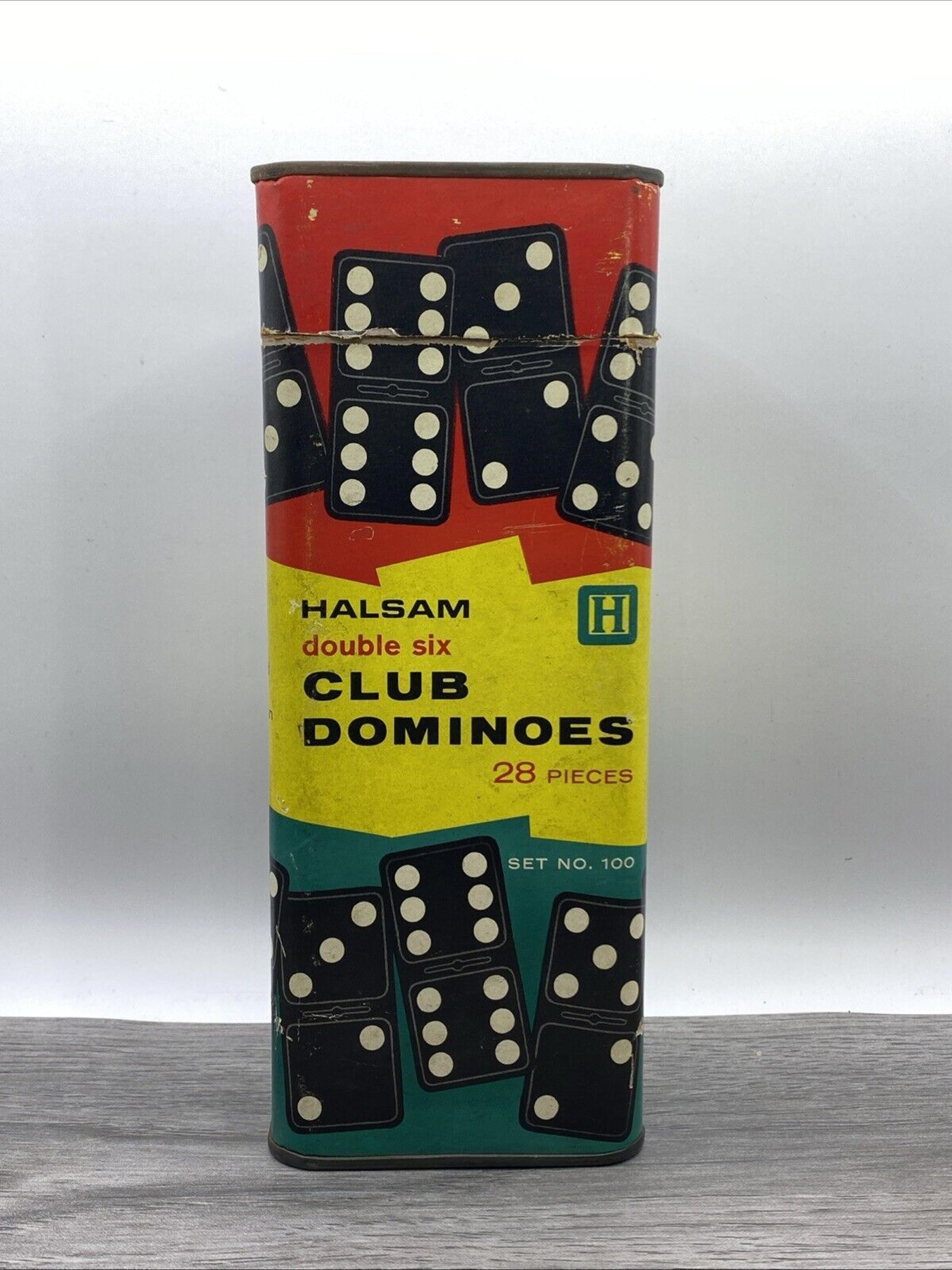 Vintage Halsam Club Dominoes Set 28pc