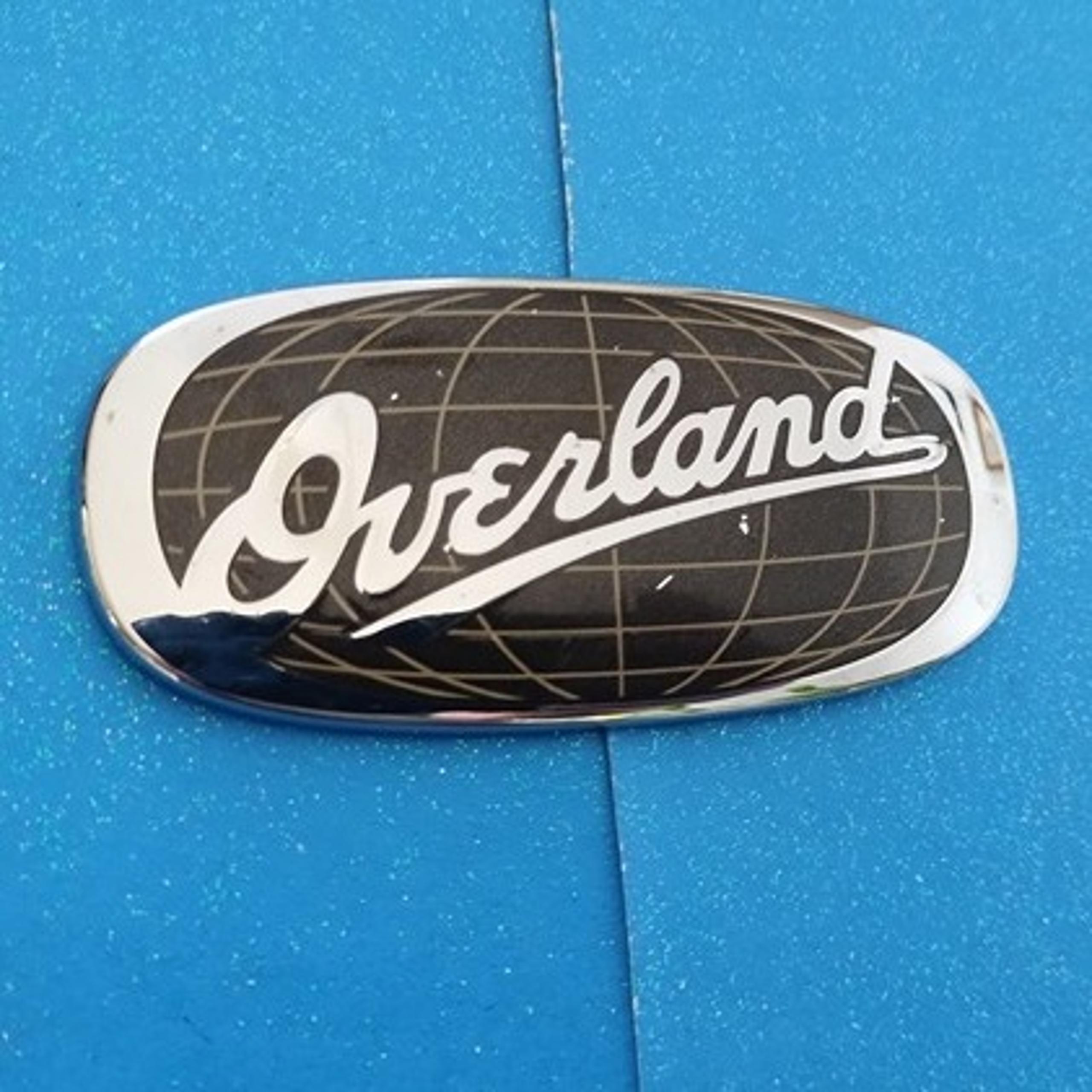 Jeep Overland chrome and grey emblem