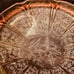 Pink Depression Serving Plate w Handles Cherry Blossom 10 x 12-5/8