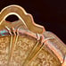 Pink Depression Serving Plate w Handles Cherry Blossom 10 x 12-5/8