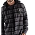 NWT Las Vegas Raiders Wild Collective Men Flannel Plaid Hoodie Large 150 Retail