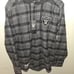 NWT Las Vegas Raiders Wild Collective Men Flannel Plaid Hoodie Large 150 Retail