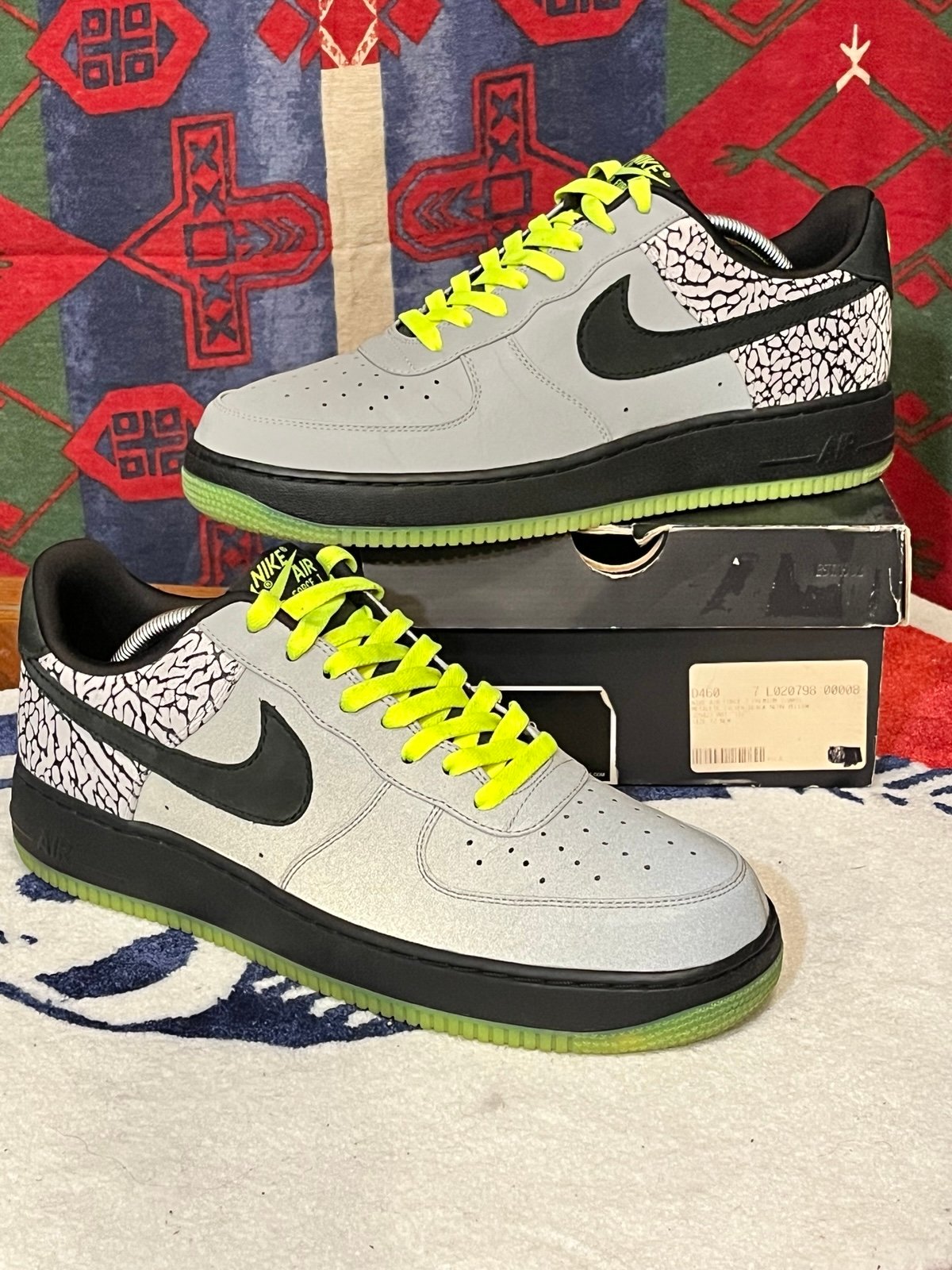 DS 2008 Nike Air Force 1 Low Premium DJ CLARK KENT 112 sz 12 Supreme 329423 001