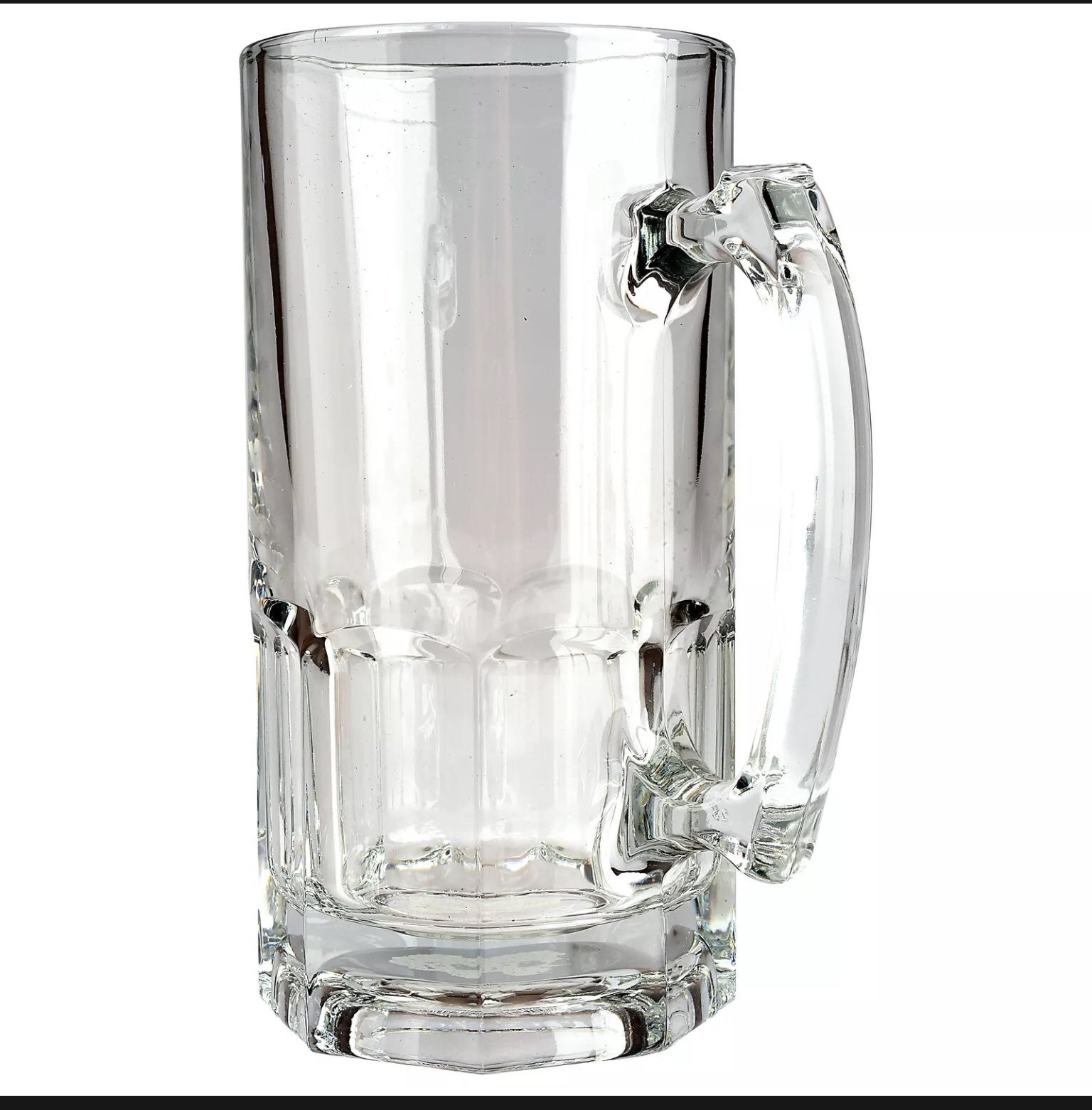 26.5oz 500 ML Beer Mugs Bar Ale Clear Thick Glass Mug Tall Stein Set of 6 -USA