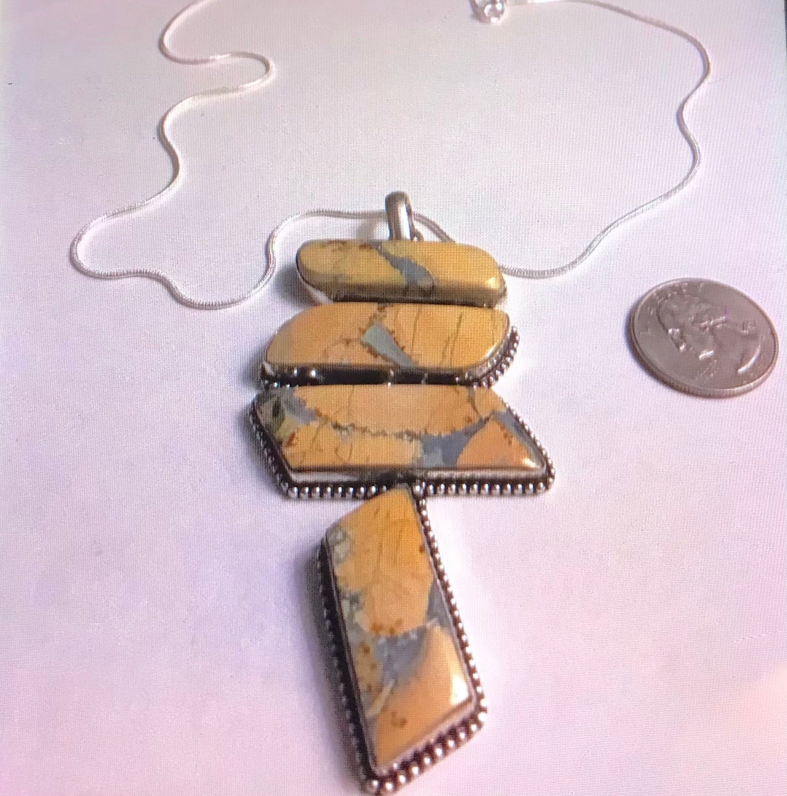 Maligano Jasper 925 Sterling Silver Necklace