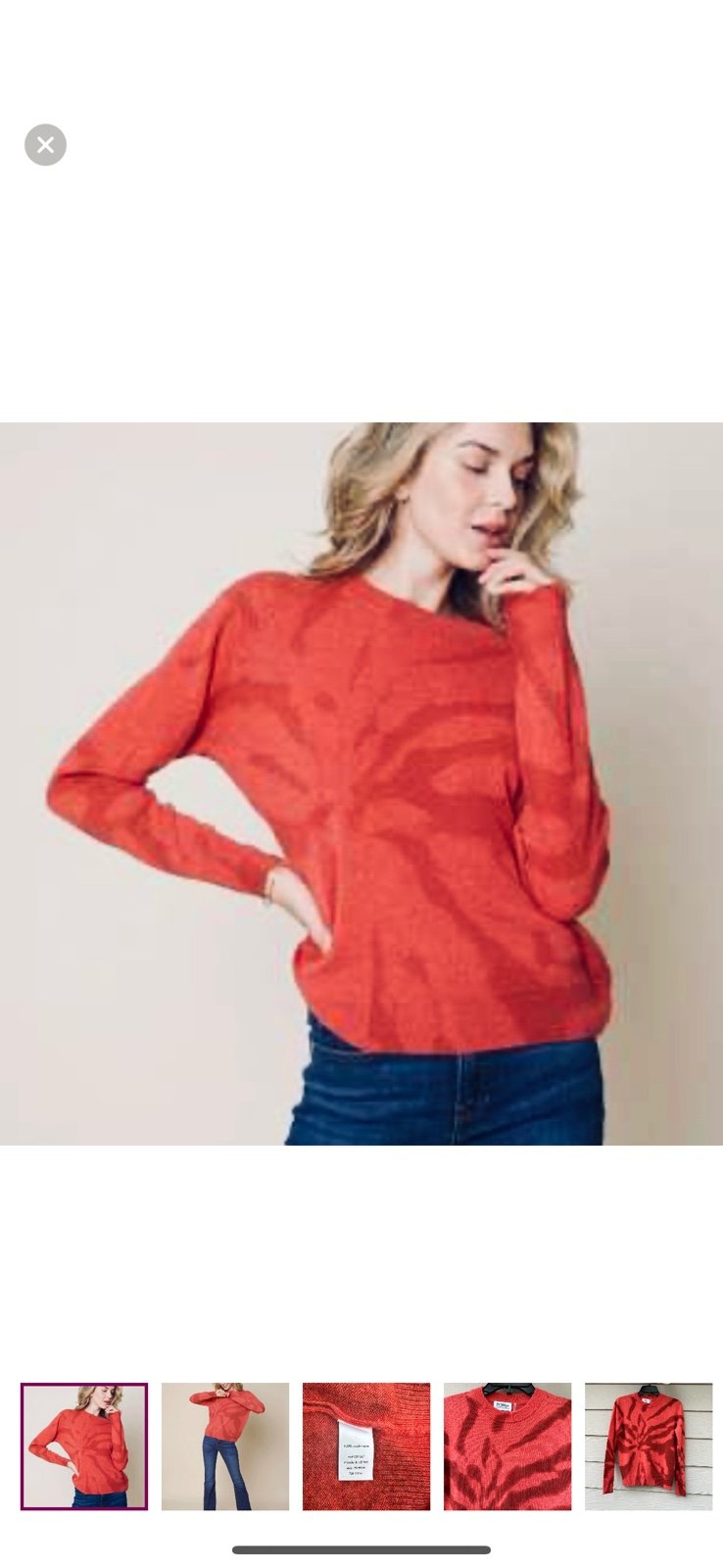 27 Miles Betty Sweater in Grapefruit Orange