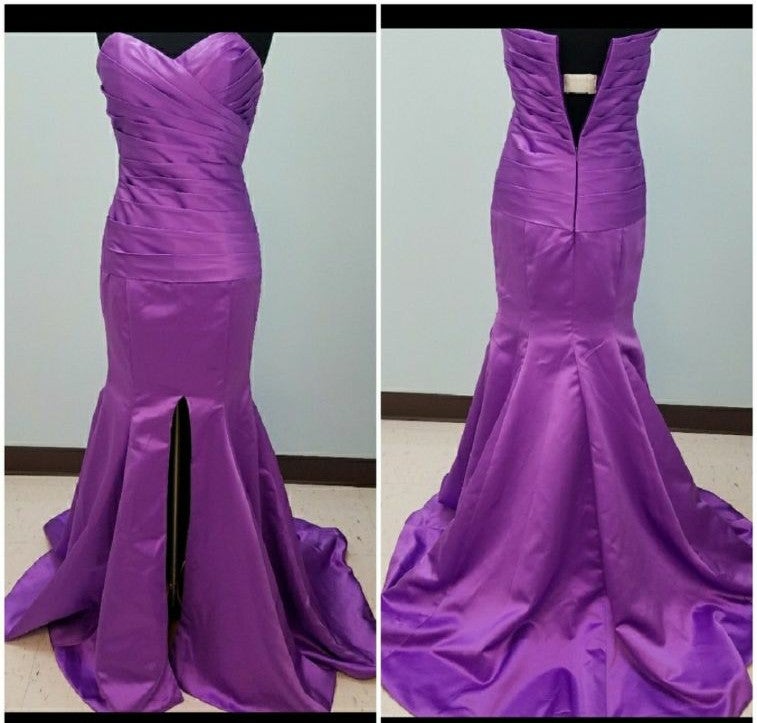 Purple evening gown
