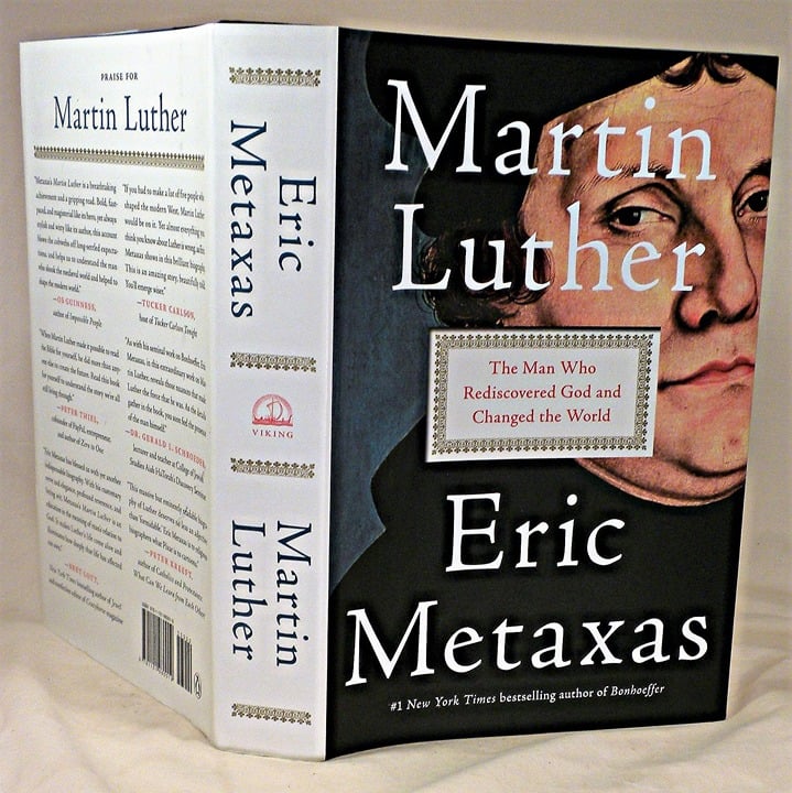 SIGNED, Martin Luther, Eric Metaxas, Signed on title page, First printing , New
