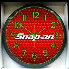 Snap-on Tool Garage Shop Glow In The Dark Wall Clock New!