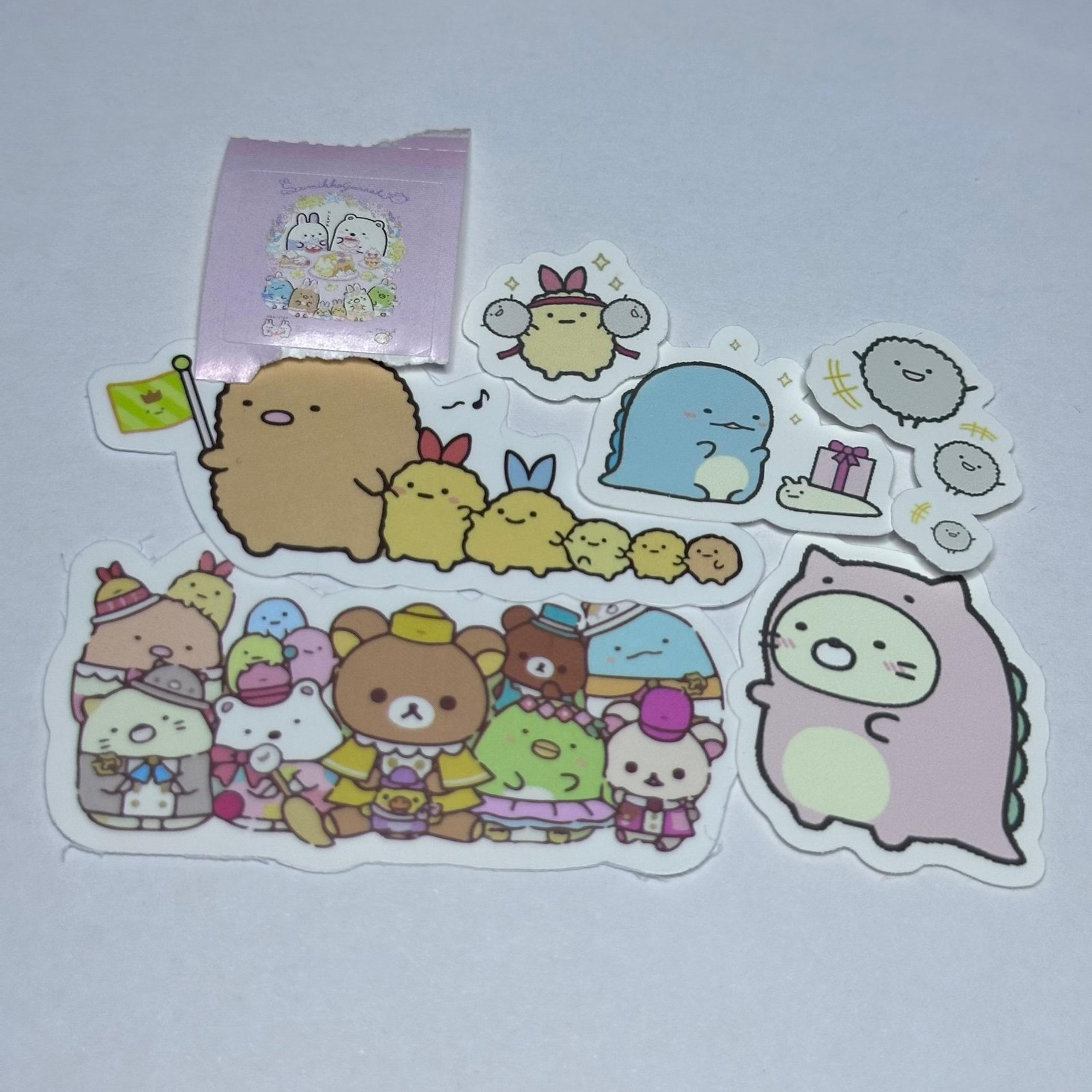 New Sanrio San-X Hello Kitty Sumikko Gurashi Riakkuma variety mixed lot stickers